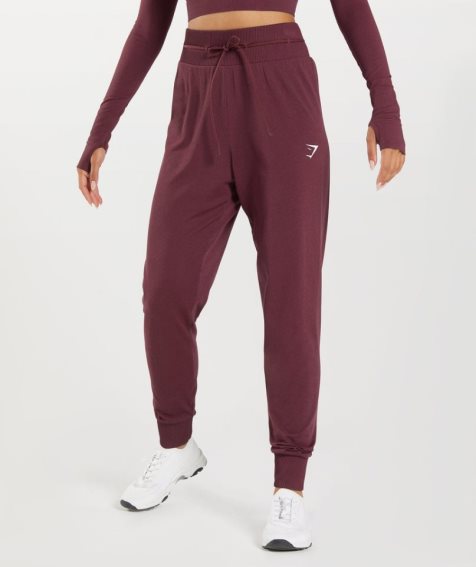 Spodnie Do Biegania Gymshark Vital Seamless 2.0 Damskie Bordowe | PL 684KFN